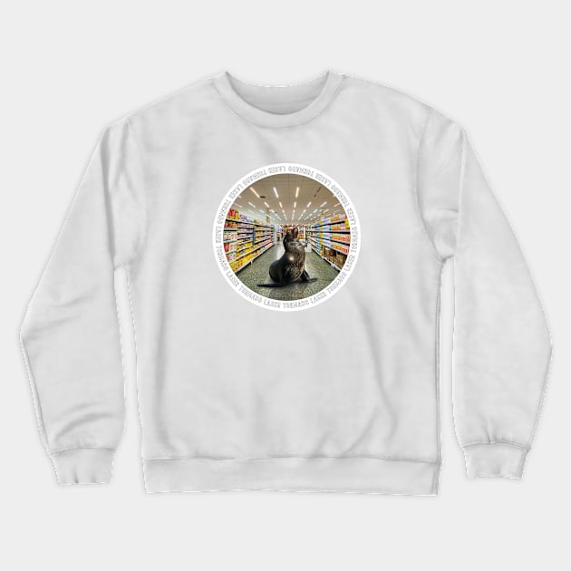 Confident Seal Crewneck Sweatshirt by Laser Tornado